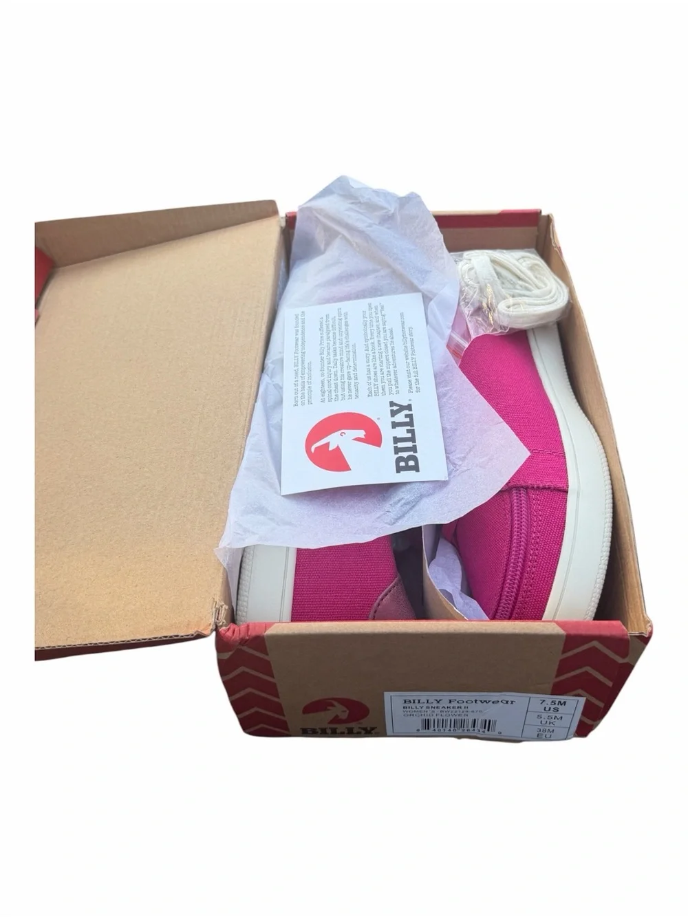 Billy Footwear Orchid Sneakers Women’s Size 7.5 NIB Adaptive Zip Shoes